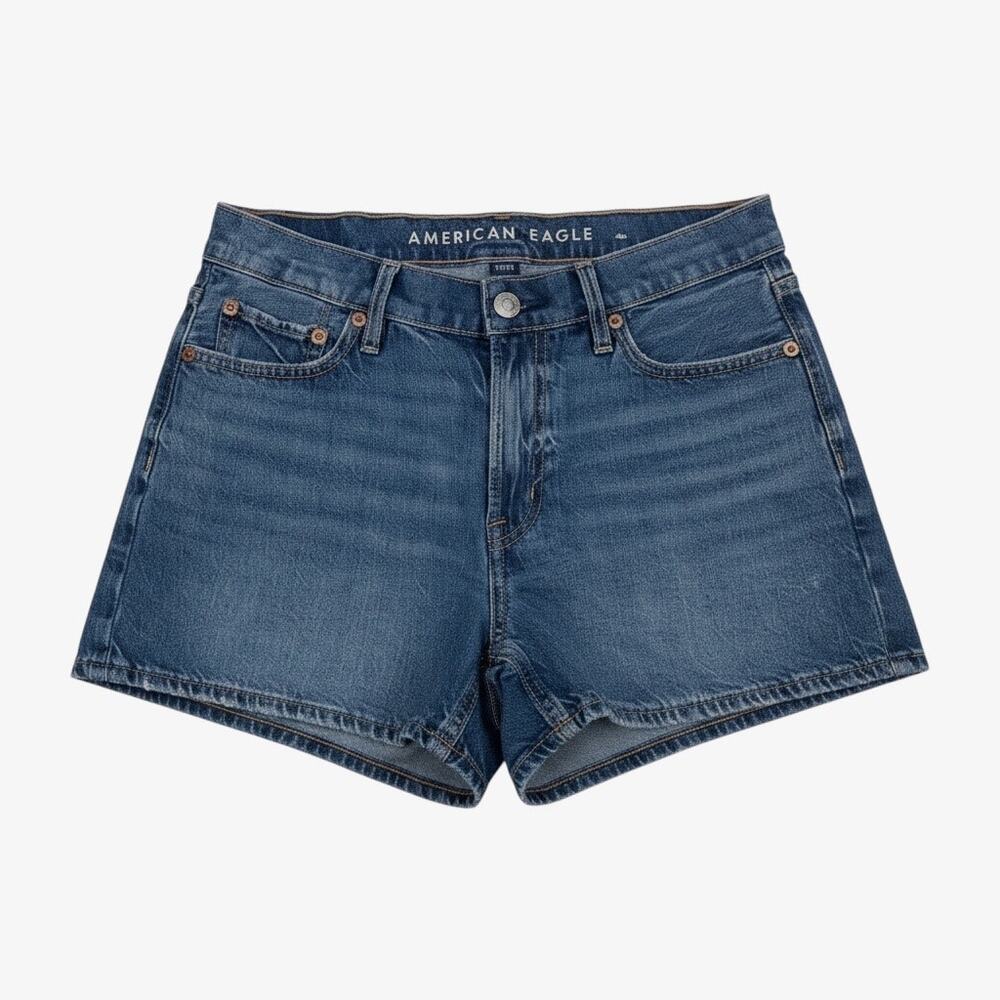 American Eagle Strigid Relaxed Mini Jean Shorts